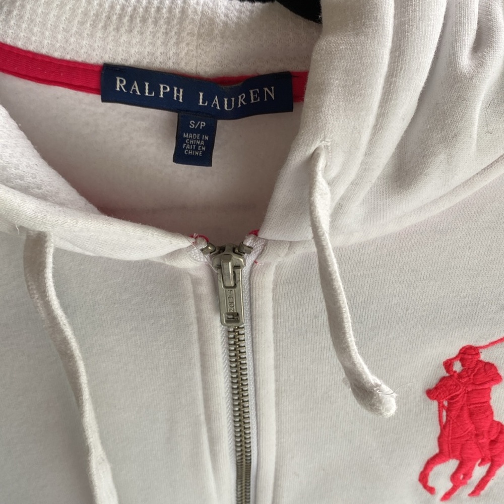 Ralph Lauren hoodie pink big pony